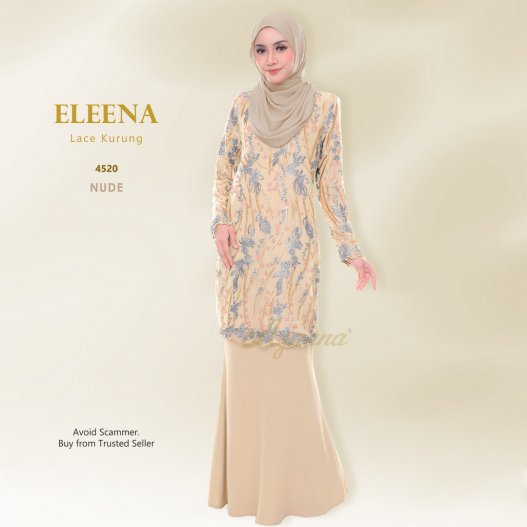 Eleena Lace Kurung 4520 (Nude) 