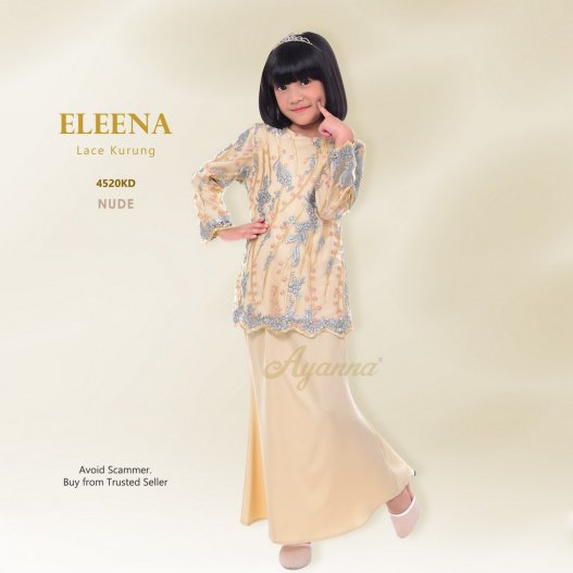 Eleena Lace Kurung 4520KD (Nude) 