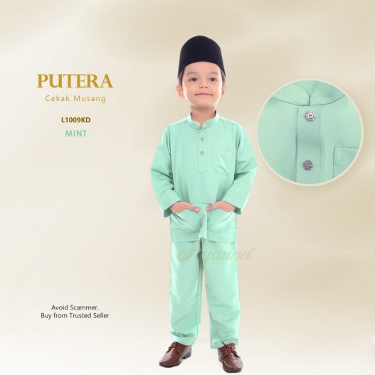 Putera Baju Melayu Cekak Musang L1009KD (Mint)