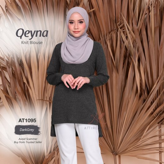 Qeyna Knit Blouse AT1095 (DarkGrey) 