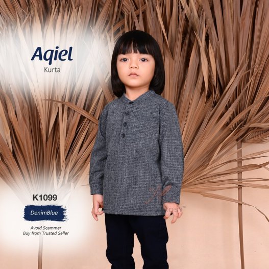 Aqiel Kurta K1099 (DenimBlue)