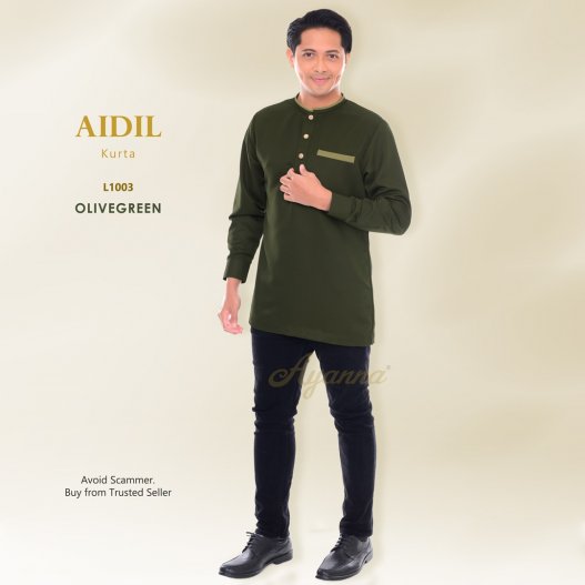 Aidil Kurta L1003 (OliveGreen) 