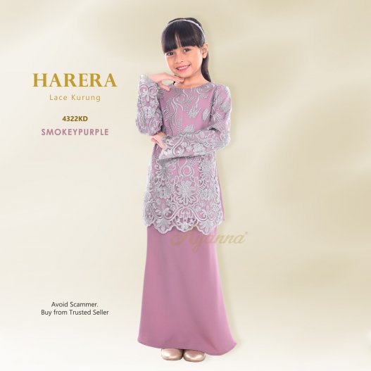 Harera Lace Kurung 4322KD (SmokeyPurple)