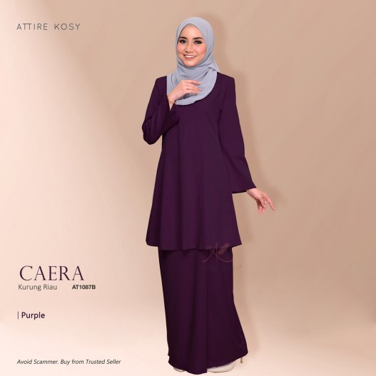 Caera Kurung Riau AT1087B (Purple) 