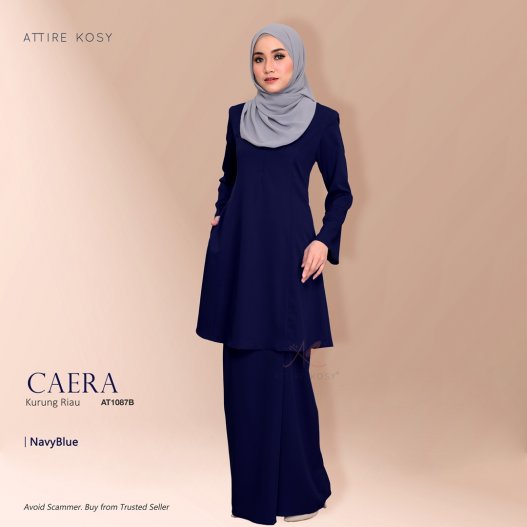 Caera Kurung Riau AT1087B (NavyBlue) 