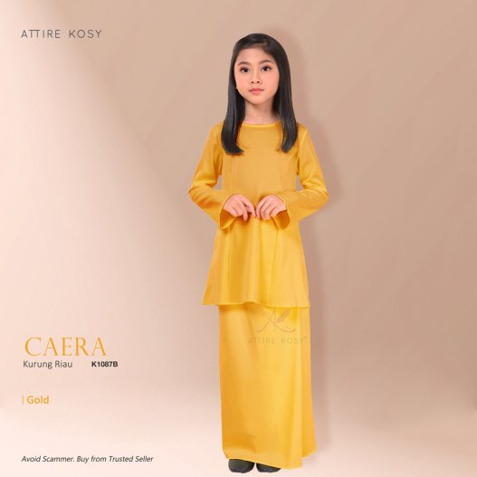 Caera Kurung Riau K1087B (MustardGold) 