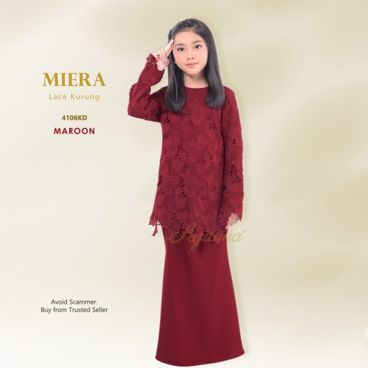 Miera Lace Kurung 4106KD (Maroon)