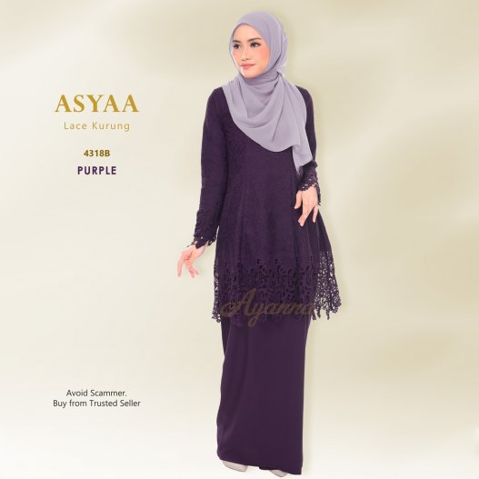 Asyaa Lace Kurung 4318B (Purple) 