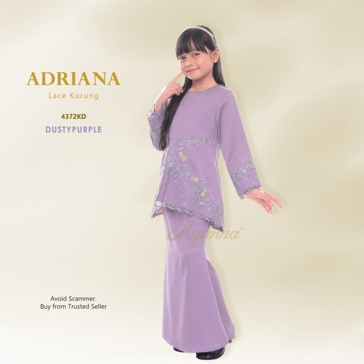 Adriana Lace Kurung 4372KD (Lilac) 