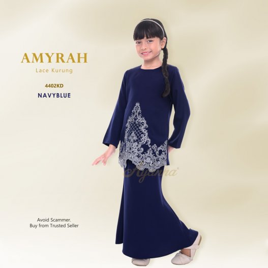 Amyrah Lace Kurung 4402KD (NavyBlue)