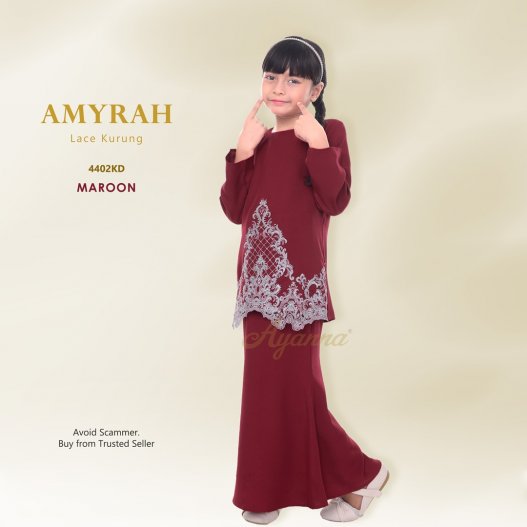 Amyrah Lace Kurung 4402KD (Maroon)