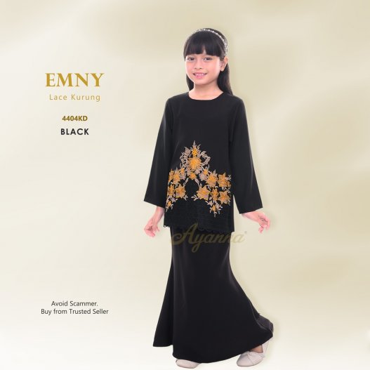 Emny Lace Kurung 4404KD (Black)