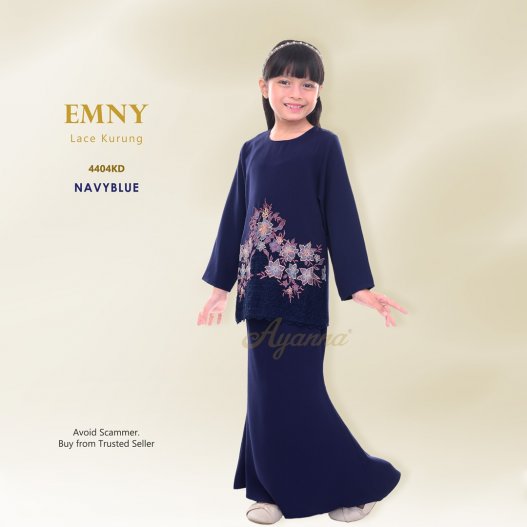 Emny Lace Kurung 4404KD (NavyBlue)