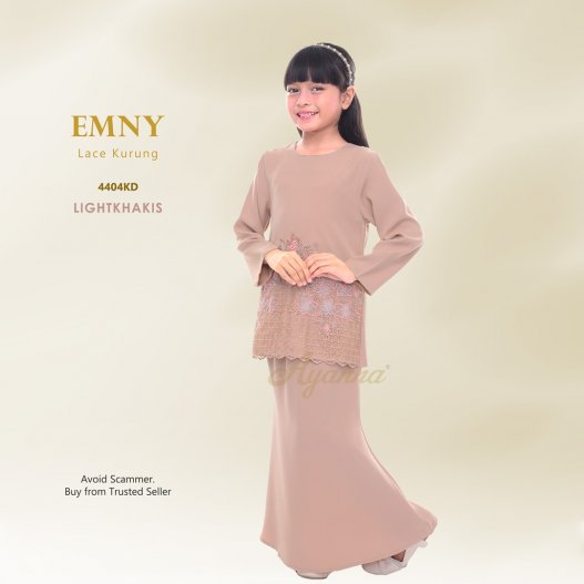 Emny Lace Kurung 4404KD (LightKhakis) 