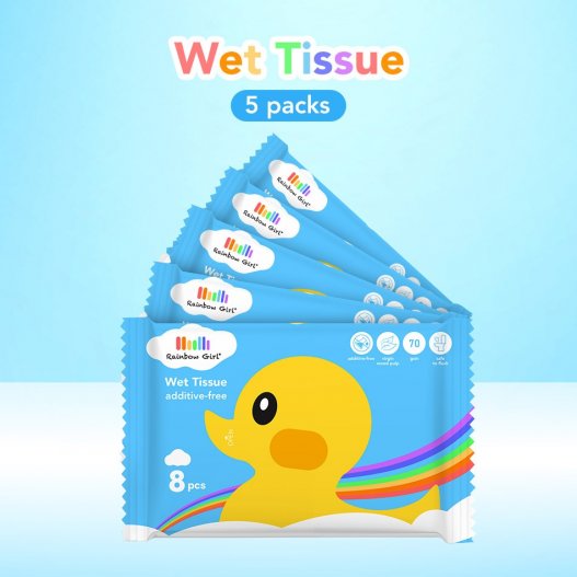 Rainbow Wet Tissue (5 packs)