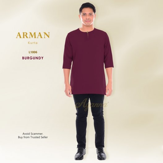 Arman Kurta L1006 (Burgundy) 