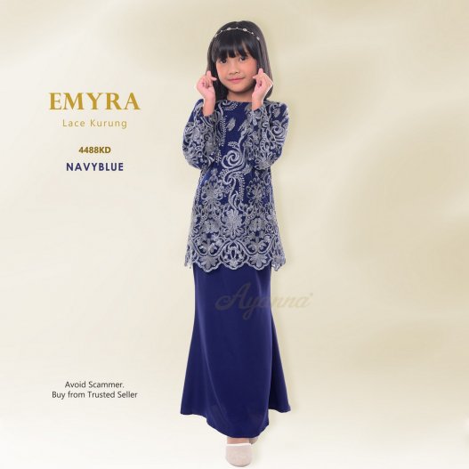 Emyra Lace Kurung 4488KD (NavyBlue)