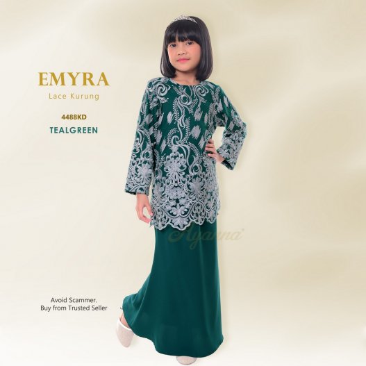 Emyra Lace Kurung 4488KD (TealGreen)