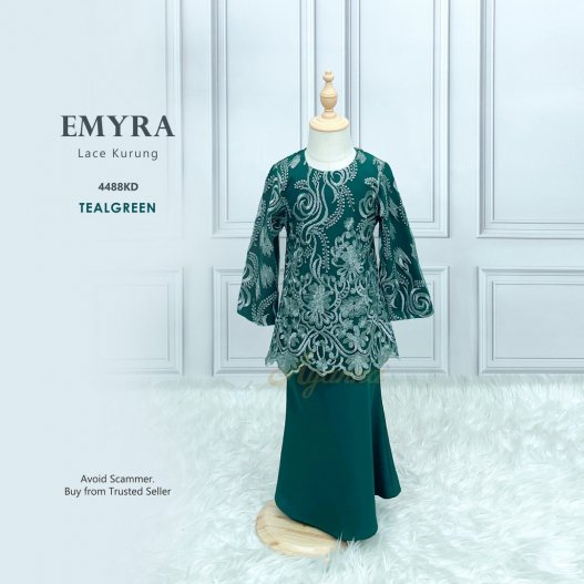 Emyra Lace Kurung 4488KD (TealGreen) 