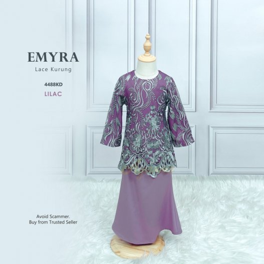 Emyra Lace Kurung 4488KD (Lilac) 