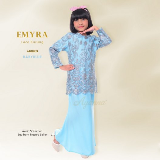 Emyra Lace Kurung 4488KD (BabyBlue)