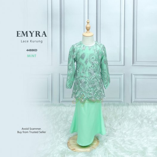 Emyra Lace Kurung 4488KD (Mint) 