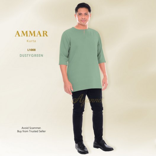 Ammar Kurta L1008 (DustyGreen)