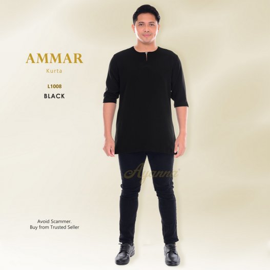 Ammar Kurta L1008 (Black)