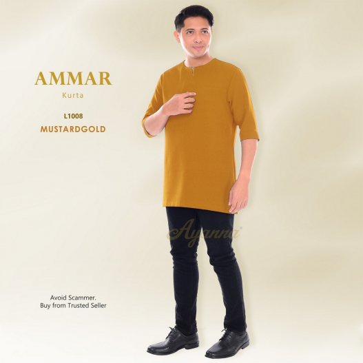 Ammar Kurta L1008 (MustardGold)