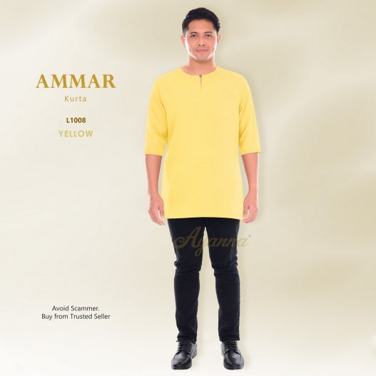 Ammar Kurta L1008 (Yellow)