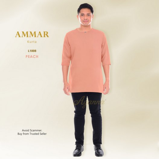 Ammar Kurta L1008 (Peach)