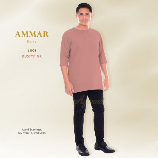 Ammar Kurta L1008 (DustyPink)