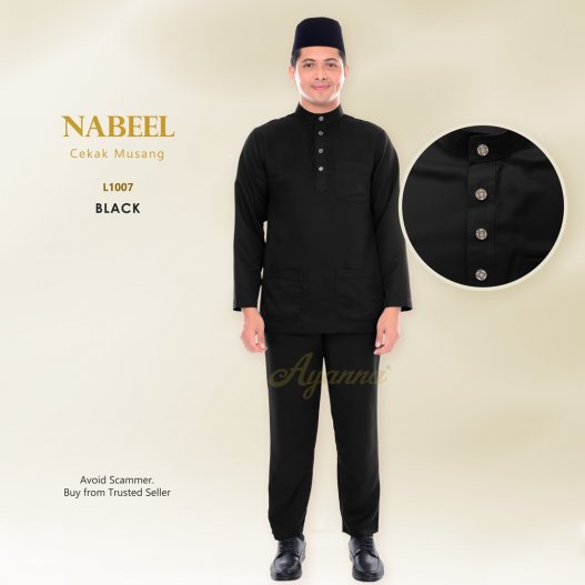 Nabeel Cekak Musang L1007 (Black)