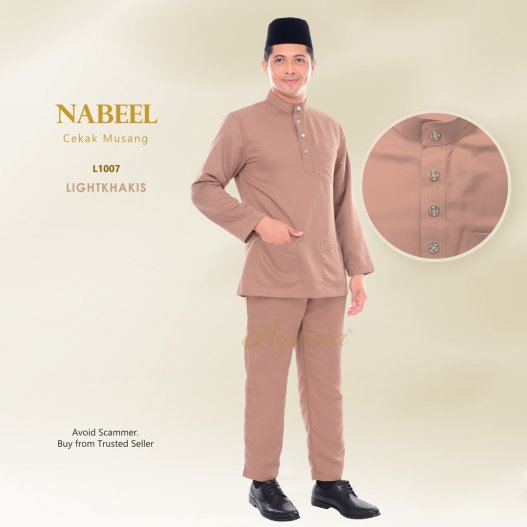 Nabeel Cekak Musang L1007 (LightKhakis)