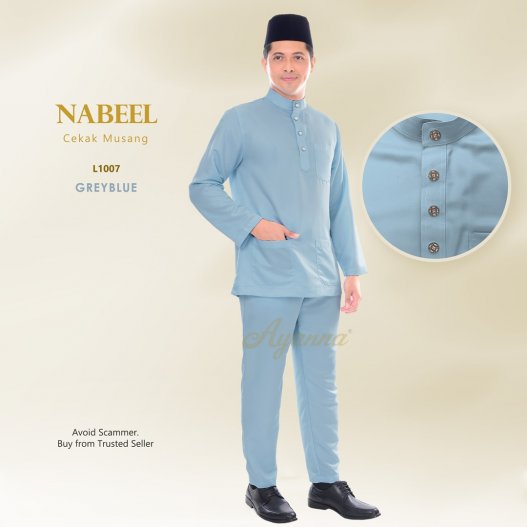 Nabeel Cekak Musang L1007 (GreyBlue)