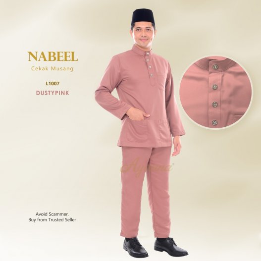 Nabeel Cekak Musang L1007 (DustyPink)