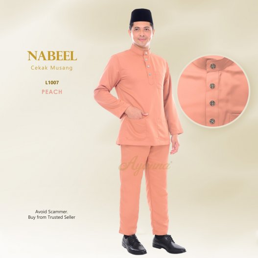 Nabeel Cekak Musang L1007 (Peach)