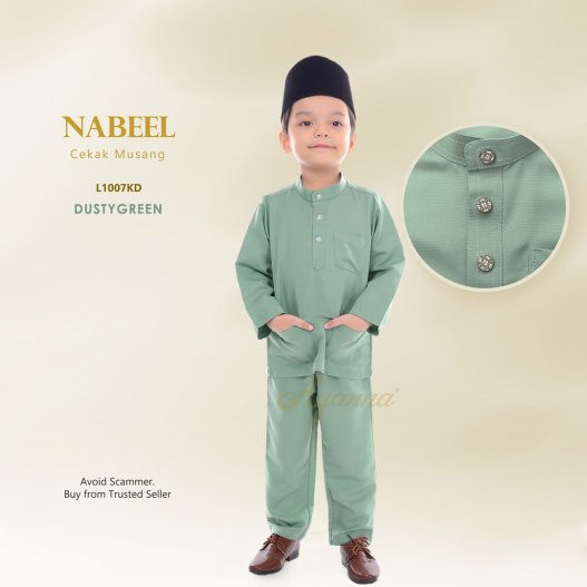 Nabeel Cekak Musang L1007KD (DustyGreen)