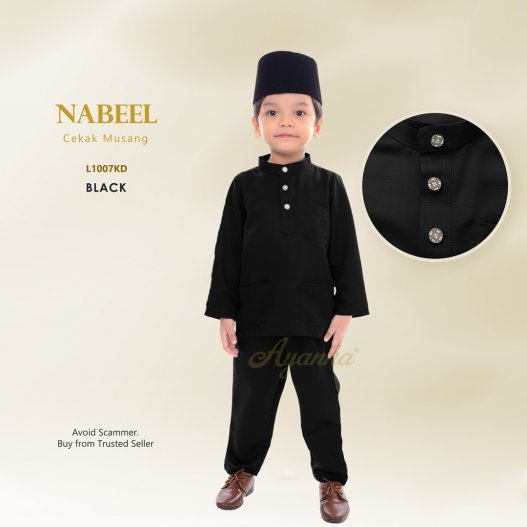 Nabeel Cekak Musang L1007KD (Black)