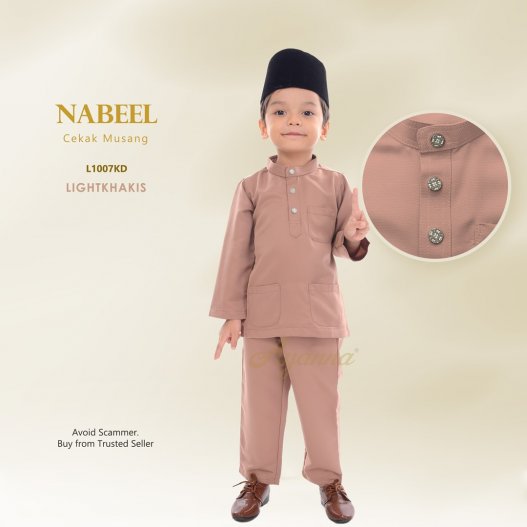 Nabeel Cekak Musang L1007KD (LightKhakis)