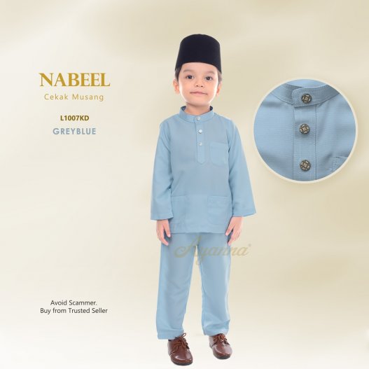 Nabeel Cekak Musang L1007KD (GreyBlue)