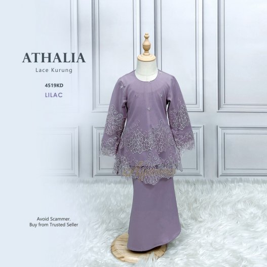 Athalia Lace Kurung 4519KD (Lilac)